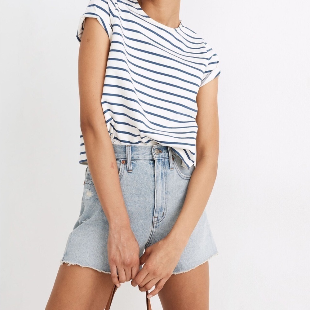 Madewell Light Blue Denim Cutoff Shorts